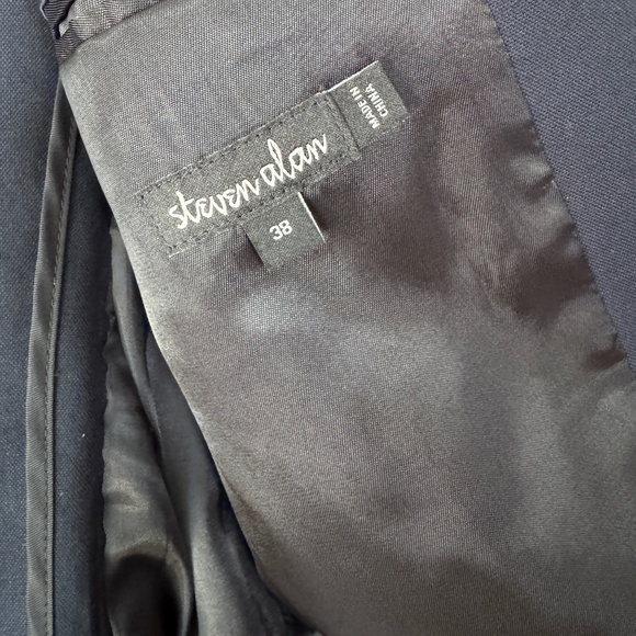 Men's Steven Alan Dark Navy Cotton Blazer - Size 38 - Picture 7 of 7